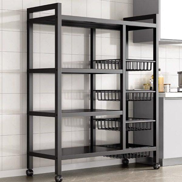 厨房多功能置物架落地多层收纳架蔬菜篮子微波炉烤箱货架储物架子,厨房/烹饪用具,果蔬置物架/篮/框,淘宝优惠券,粉丝福利购,淘宝优惠卷