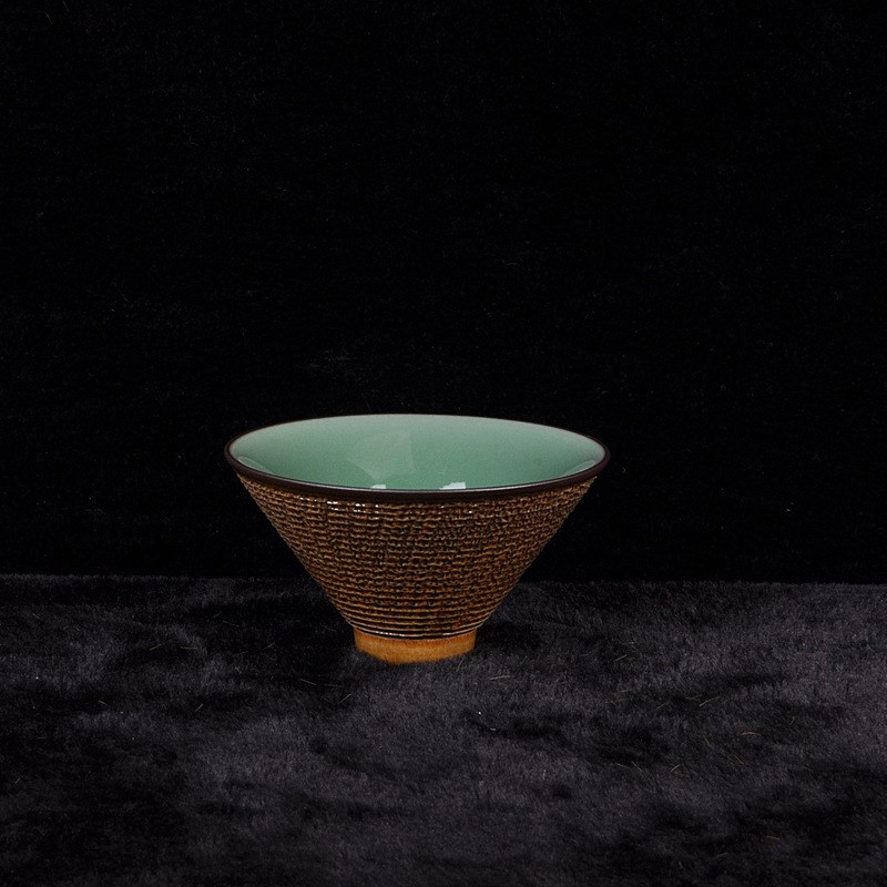 云上青瓷 单f个斗笠杯功夫茶具主人杯茶盏品茗茶室家用乌龙普洱杯