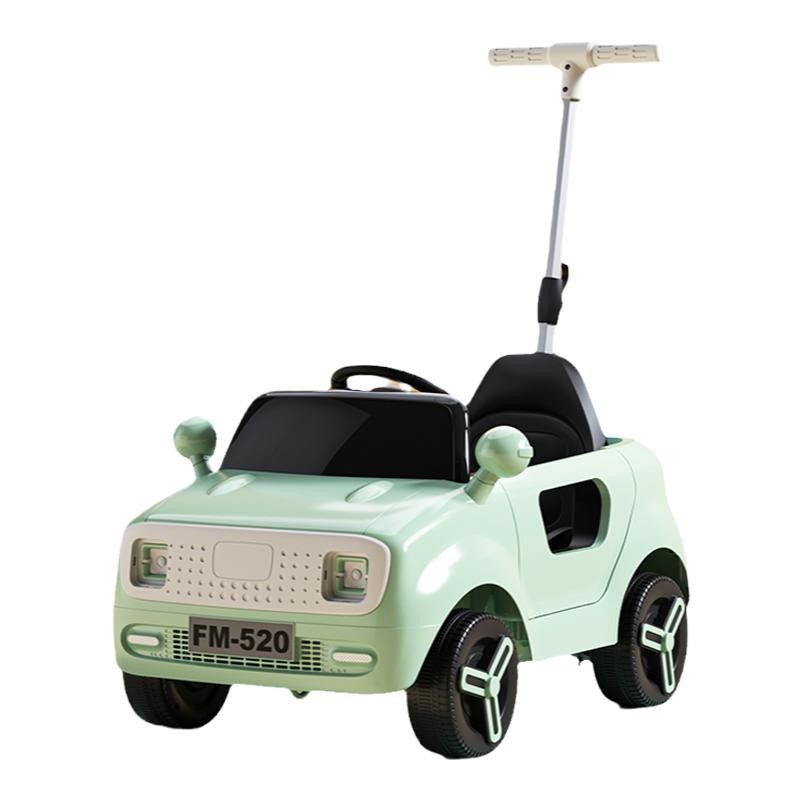 儿童电动车可坐大人四轮汽车轻便可推男女宝宝遥控婴儿玩具车童车