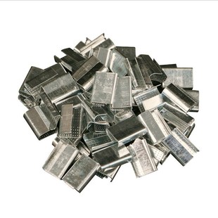 1608打包扣塑料捆扎带扣打包封箱镀锌塑钢扣铁皮扣 pet塑钢打包扣