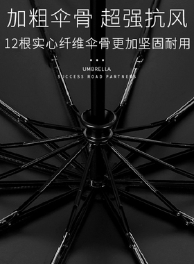 145cm全自动雨伞加固抗风加厚晴雨两用折叠伞超大号结实三四人