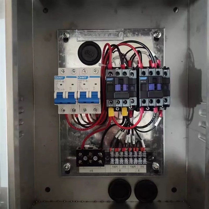 220v两相2多户共用一个水泵浮球液位自动抽水配电控制箱