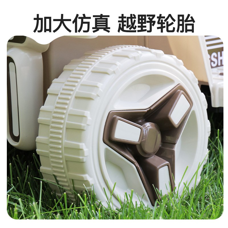 儿童双人挖土机可坐人双座玩具车男孩电动遥控挖土机超大号工程车