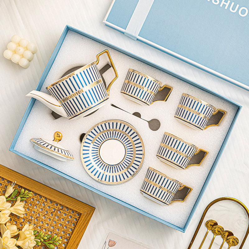 CANSHUO咖啡杯子高档精致骨瓷咖啡具杯碟套装下午茶茶具礼盒送礼,餐饮具,咖啡杯,淘宝优惠券,粉丝福利购,淘宝优惠卷