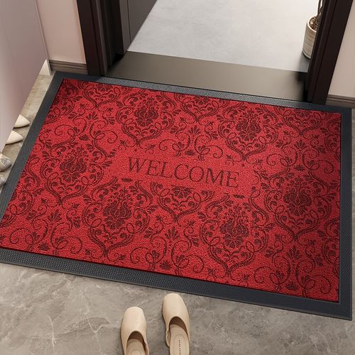 高端别墅大门口入户门地垫橡胶加厚耐脏免洗高级门垫进门防滑脚垫