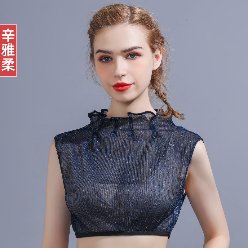 秋冬假领子女衬衫百搭装饰蕾丝假领木耳边假衣领白色衬衫假领女潮