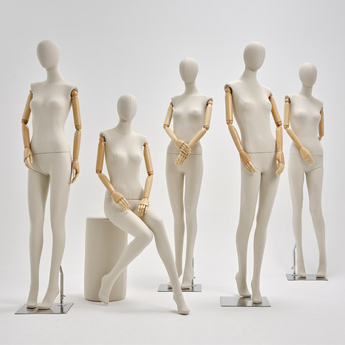 服装店模特道具女高n档橱窗模特展示架韩版假人台人偶包布全身女