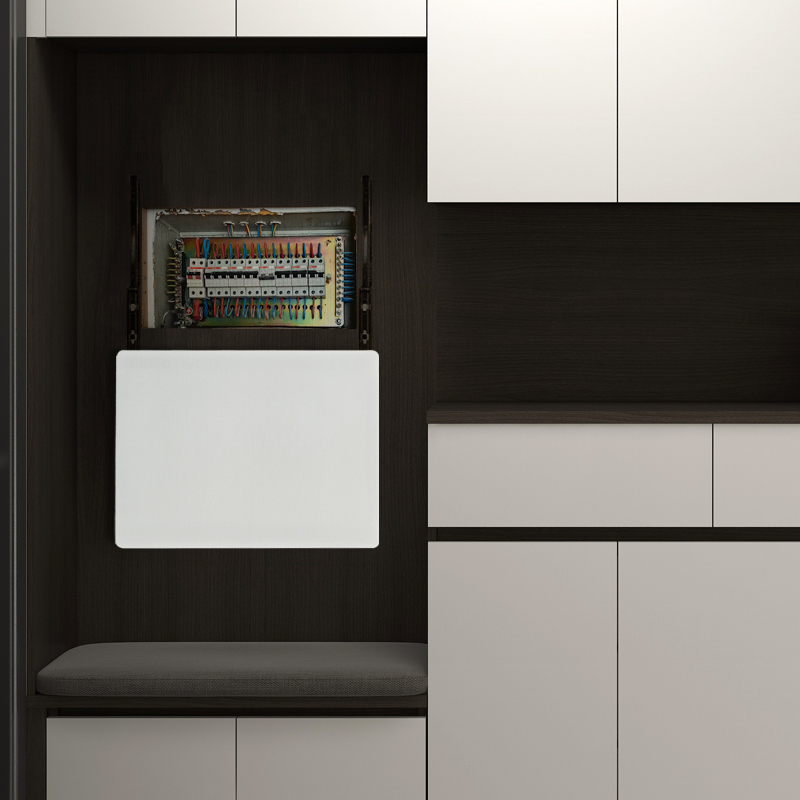 超薄电表箱装饰画挂画免打孔现代简约遮挡强弱电箱向上向下推拉画