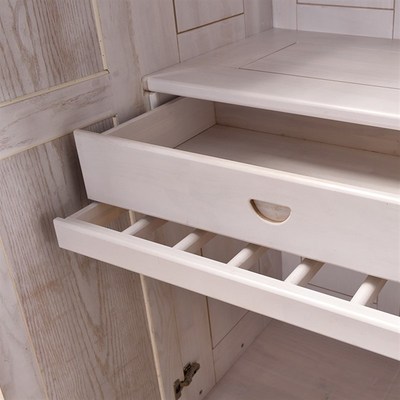 现代简约实木衣柜白色开放漆中式衣橱开门式主卧室四门红橡木