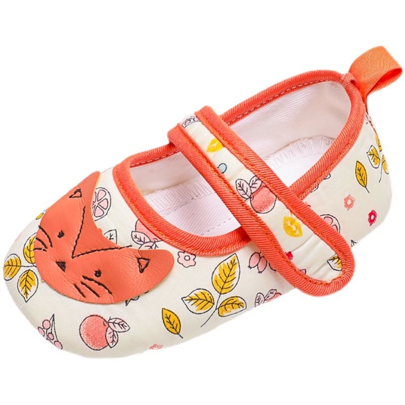 婴儿鞋6-12个月3宝宝鞋软底学步鞋布鞋春秋季婴儿鞋子透气棉布7八