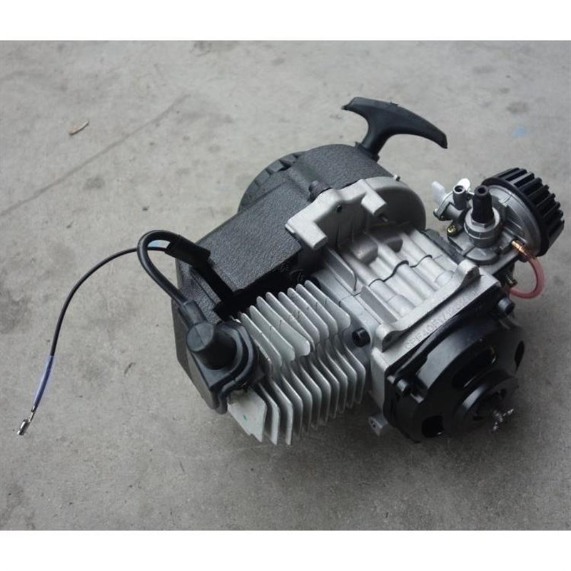 小跑车发动机迷你摩托车二冲程49CC发动机手拉启动汽油机缸体