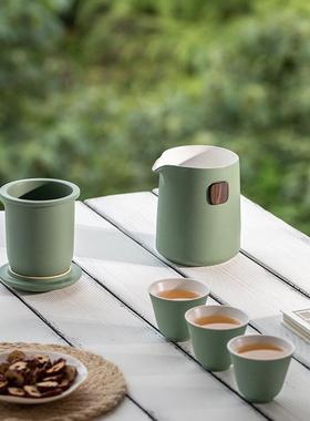 便单携式旅行茶套装随身具户外66418包泡客茶壶茶杯人快杯