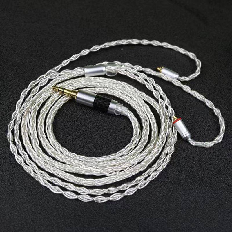 股单晶铜银耳机s升级线e884音频线3.5MMCX镀se535音IKI频线材厂家