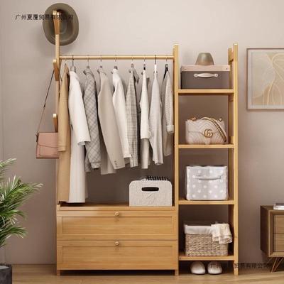 衣TSW帽实木家用落地卧室衣架收纳后不占空门间玄靠墙挂衣关架入