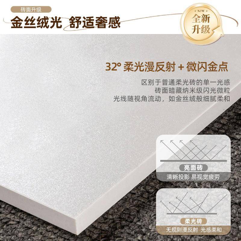 圣凯罗瓷砖金丝绒柔1砖光砖800x8地TS8000F00防滑耐磨板750x500客