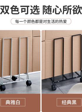 日式带XZ-20013轮可移动纸箱收纳纳纸架铁杂物收推车家用仓库皮艺