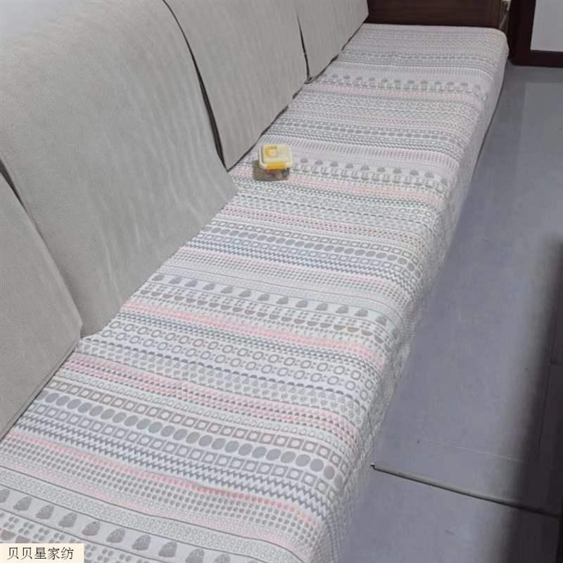 六层纱布沙发f垫四季纯棉防滑通用坐垫子全棉简约皮沙发套罩巾盖