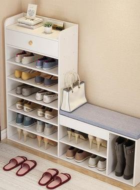 换鞋凳鞋架体简易家用物经济型进门口鞋柜客厅储凳穿NDF鞋一带抽