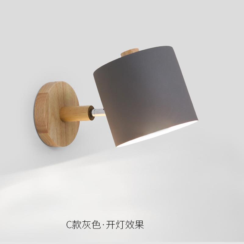 北欧壁灯背马卡龙简卧室约床壁灯创头意客厅B-229景墙儿童房书桌