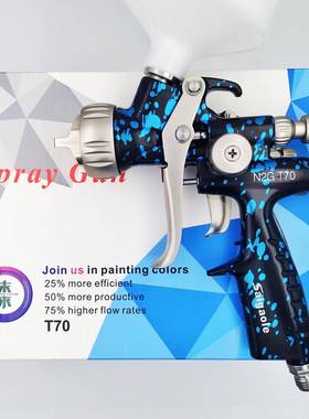 Saiga漆ole迷彩T0汽车面水化性油漆喷枪高雾高端品ENX质气动喷7漆