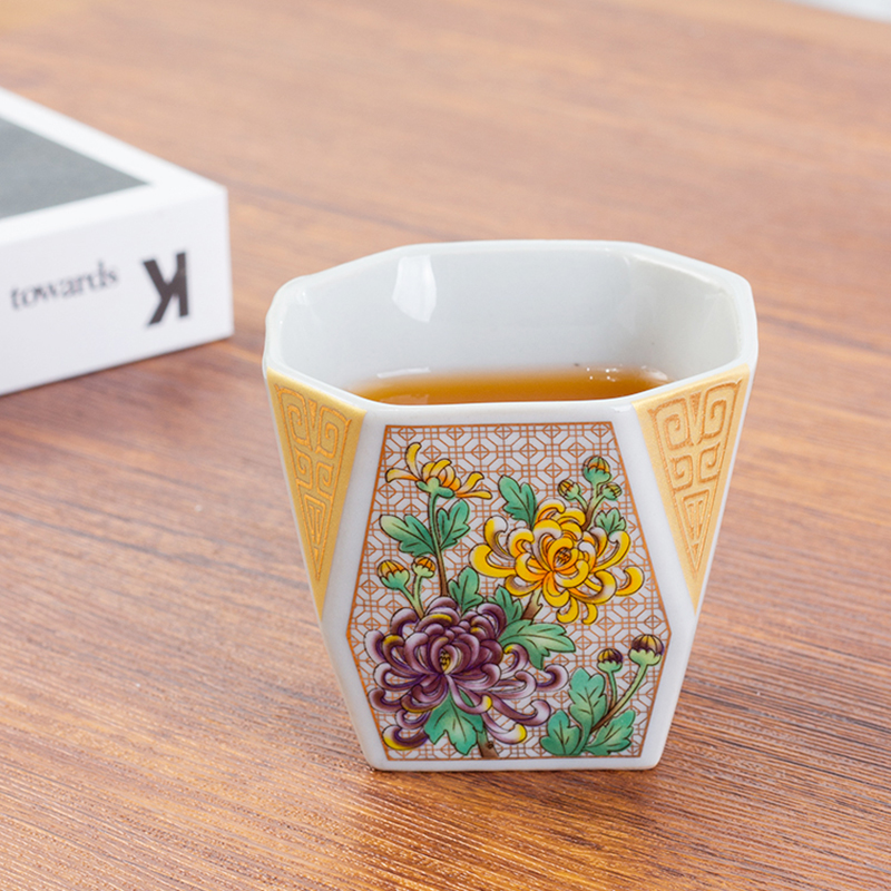 八方聚财梅兰竹菊主人杯单杯女品茗个人专V用杯送礼自用