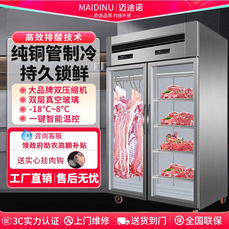 挂肉柜商用牛羊肉保鲜展示柜冷冻柜熟成柜鲜肉冷藏立式吊肉排酸柜
