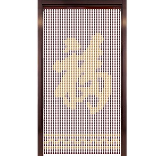 桃木葫芦珠帘康熙福字门帘化解入户门对冲卧室厕所厨房帘子隔断帘