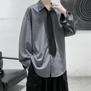 调酒师理发店发型师服装形象设计员工男女工作制服绣LOGO定制衬衫