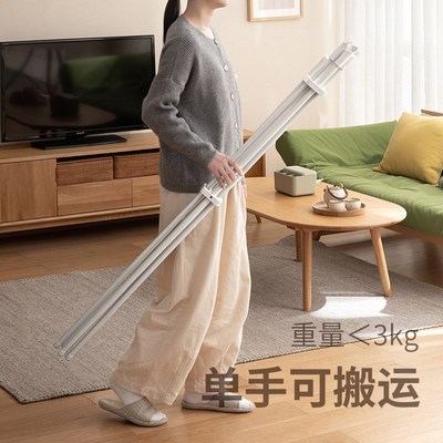 可折叠晾衣架落地卧室内阳台家用小户型不占地的挂衣架凉衣杆晒被