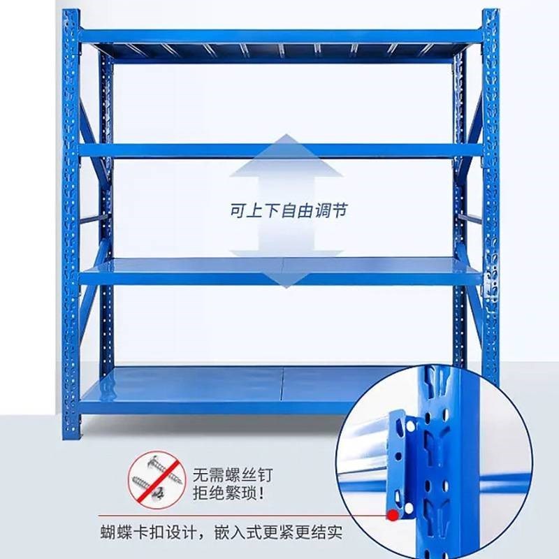 仓储货架置物架库房服r装快递储物架中型轻型多层Z仓库铁架子