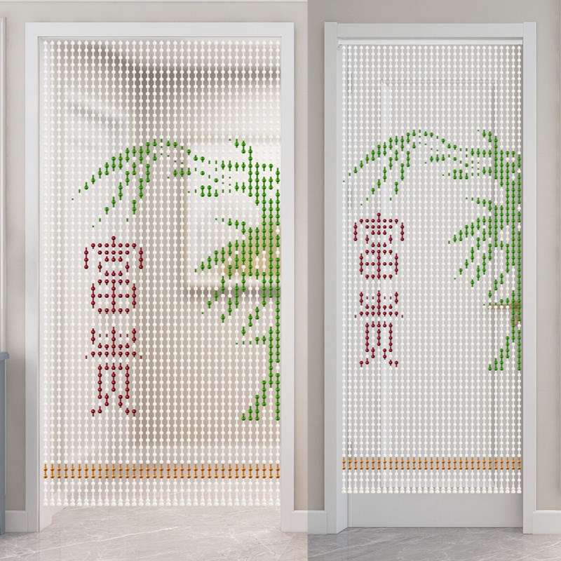 桃木葫芦珠帘门帘大门卫生间门对门卧室客厅帘子隔断帘挂帘富贵竹