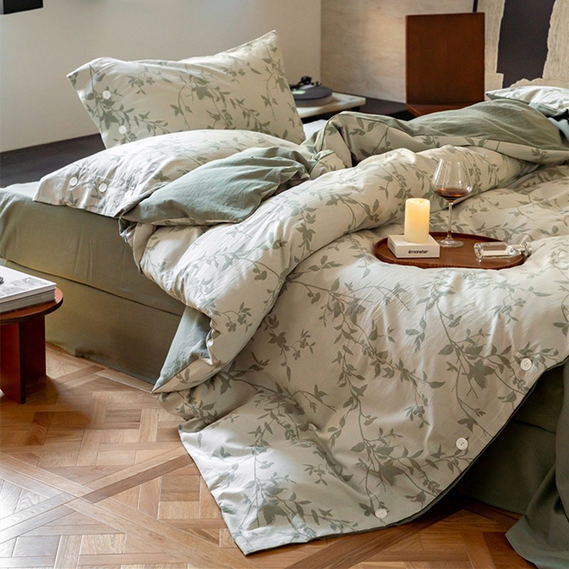 婴儿级A类全棉双层纱立体提花床上用品四件套纯棉新疆长绒棉床单4