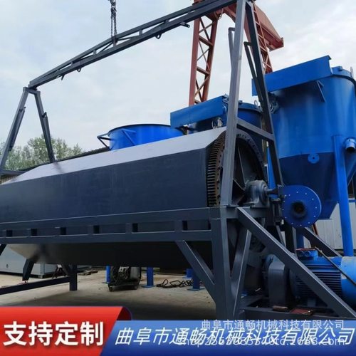 木材去毛刺打磨机 火烧铁除锈研磨机 通畅六角滚筒抛光机设备现货