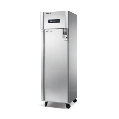 美厨商用不锈钢立式单门冷冻柜 果蔬肉类厨房冷冻冰箱 酒店冰柜