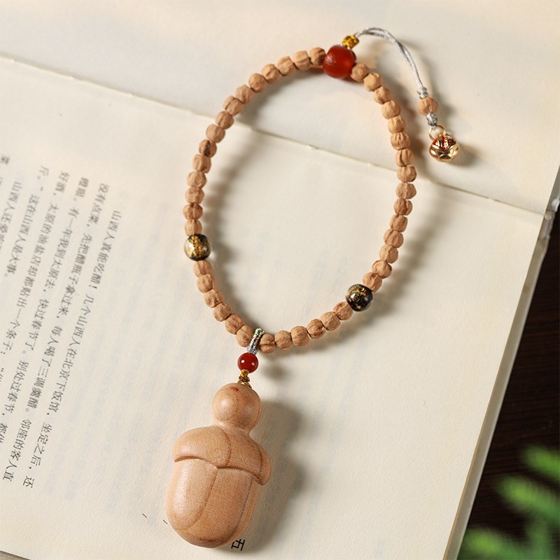 创意文玩手把件桃木小李肥刀尚方宝剑创意手上文玩男女Z可爱精致