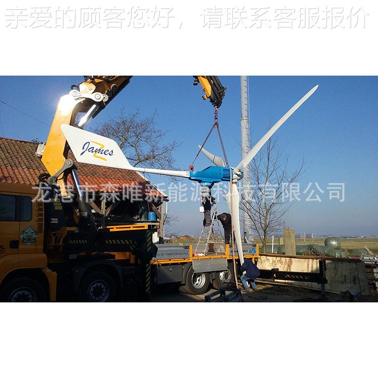 微风发电设W风力2发备电机0千SW-20KW-瓦小型风力发电机20K家用风