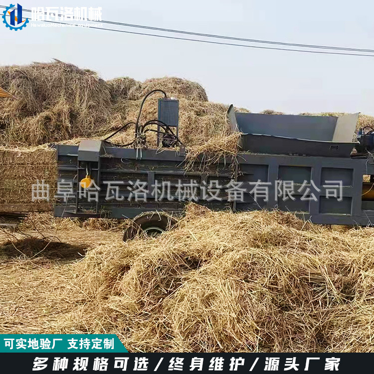 养牛场粮草储存打包机 稻草液压打包机 秸秆卧式打捆机厂家