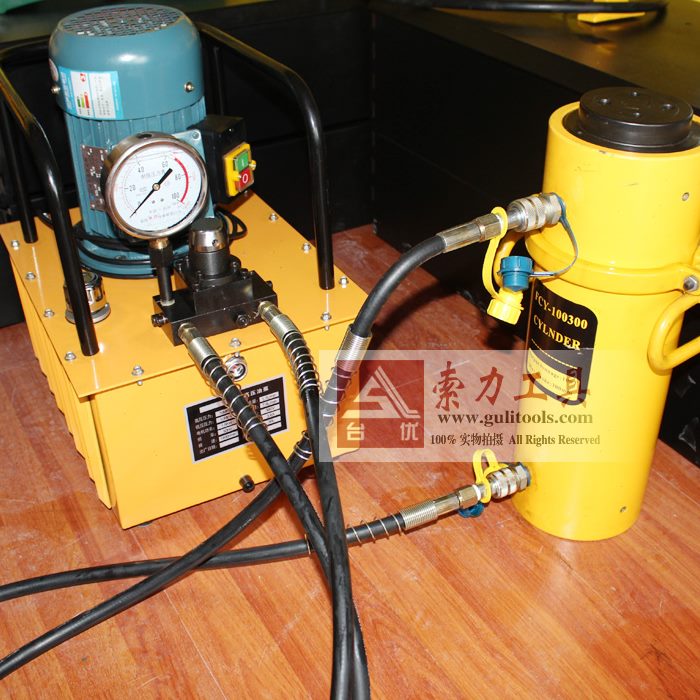 010程0双20吨FCmm油20分离式液压千斤顶Y-0路10电动千斤顶行0液压