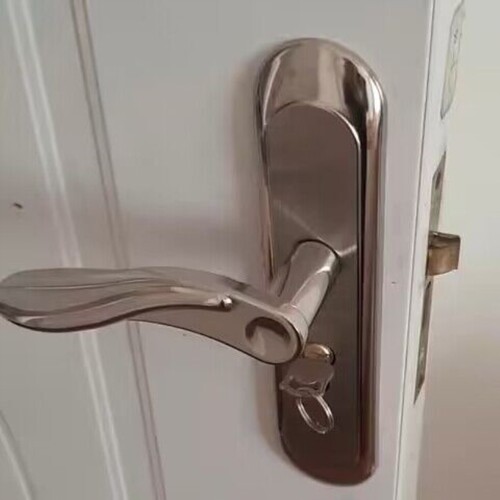 卧室门锁室内家用通用型房门木门房间锁具免改孔可调节门把手手柄