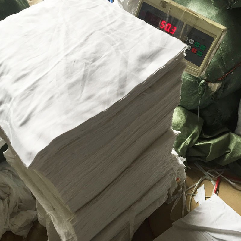 白床单擦机布工业抹布棉纱碎布白大布头吸水吸油旧毛巾不掉毛