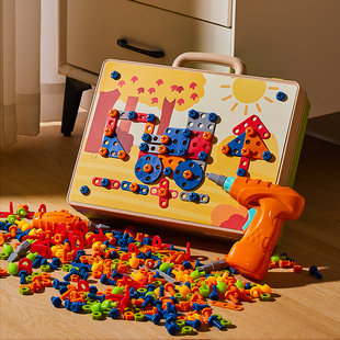 刀电钻动手男孩工具箱套装 儿童拧螺丝钉组装 玩具宝宝益智拆卸拼装