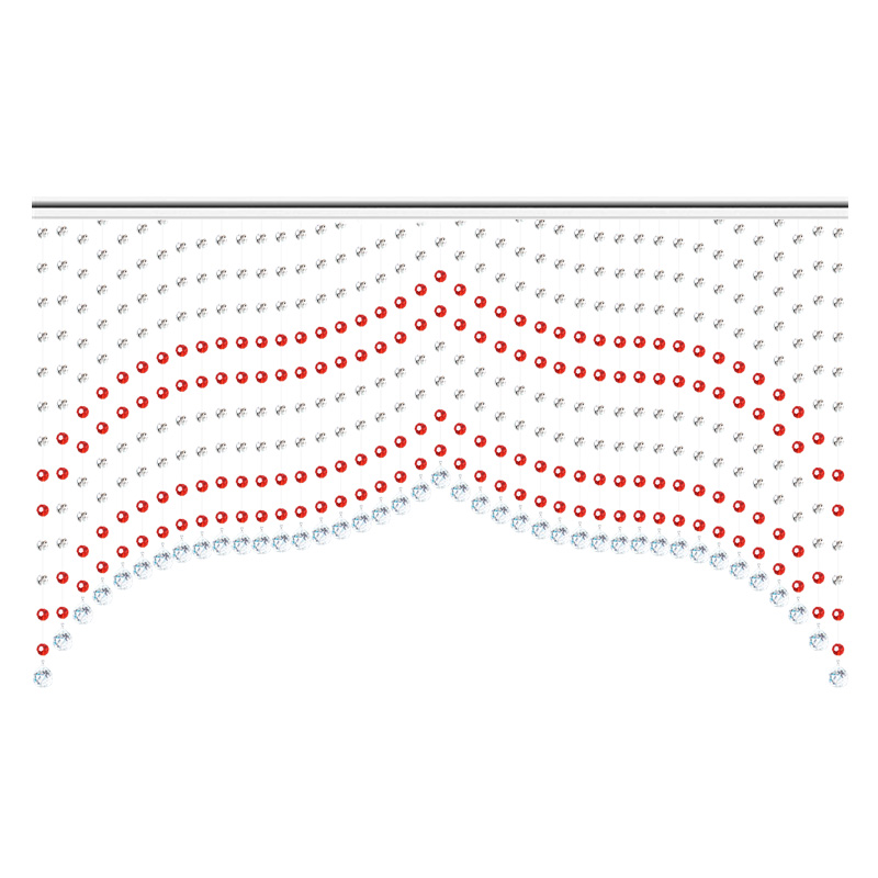 依古拉水晶珠帘门帘客厅隔断屏风珠链卧室卫生间玄关珠子装饰弧形
