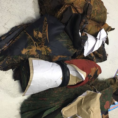 香云纱刀口布料面料巴掌大小