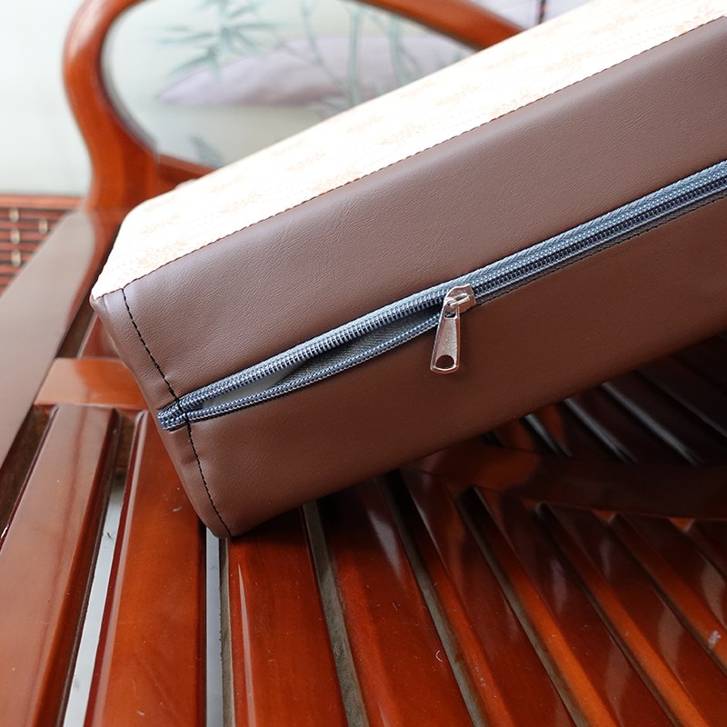 沙发垫皮革前低后高硬海绵垫子老式木头实木弧度曲面椅子梳化坐垫