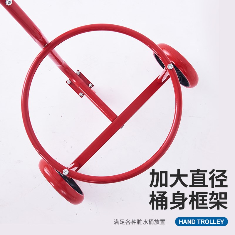 小推车家用手推车搬运车便携手拉车家用倒水车拉水桶小拉车垃圾车