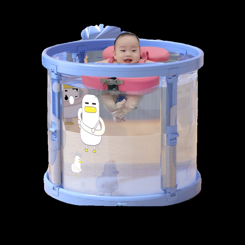 婴儿游泳桶家用可折叠新生儿童游泳池宝宝室内泡澡加厚透明洗澡桶