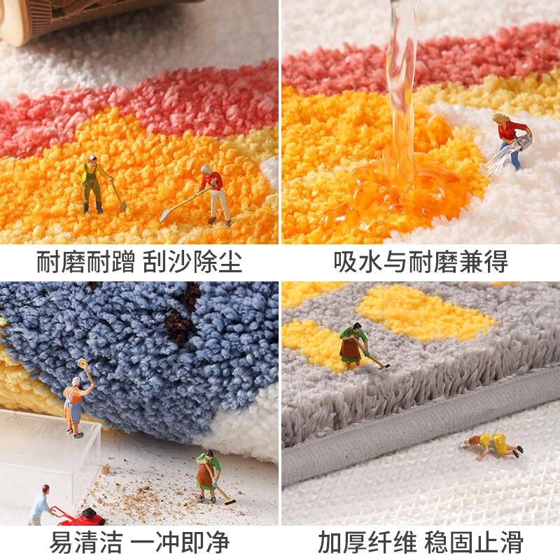 进门防滑垫地垫淋浴房吸水垫入户门垫卧室门厅入室脚垫手心手背50