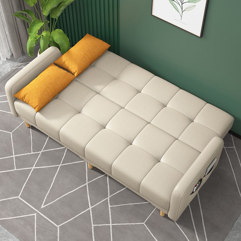 简易沙发小户型折叠两人可变床免洗公司可以折叠的沙发房屋休息区