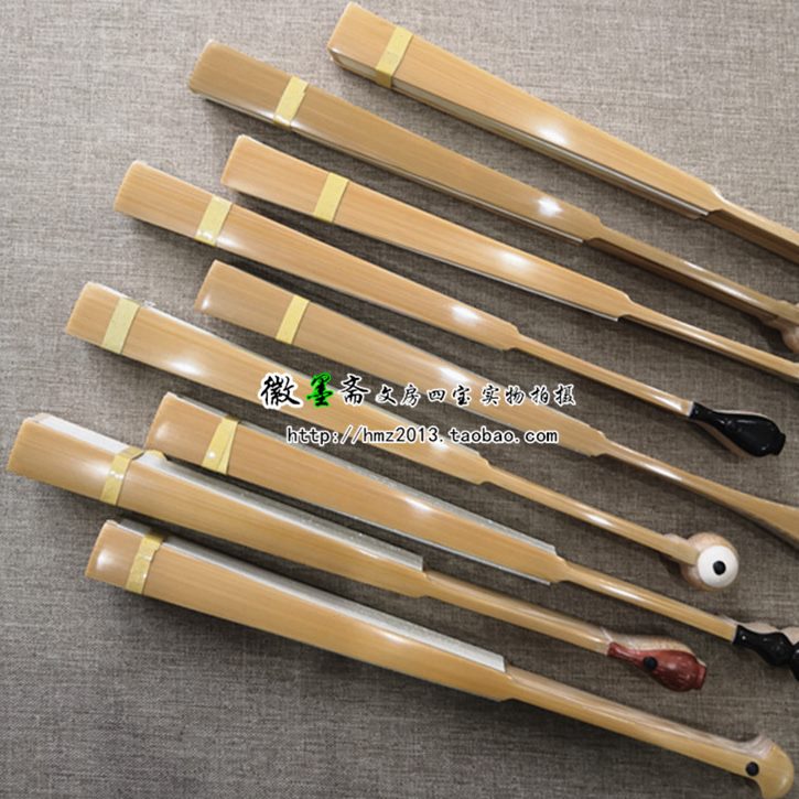 宣纸头空白文玩苏工和尚玉竹磨司7寸包邮扇子手工扇面水宣纸折扇