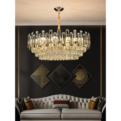 2025新光豪华水晶客厅吊灯后现代休闲餐厅卧室灯欧式别墅灯
